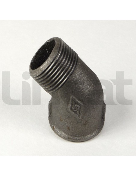 1" BSP M/F Elbow 45 Black Iron lincat spare part CO247